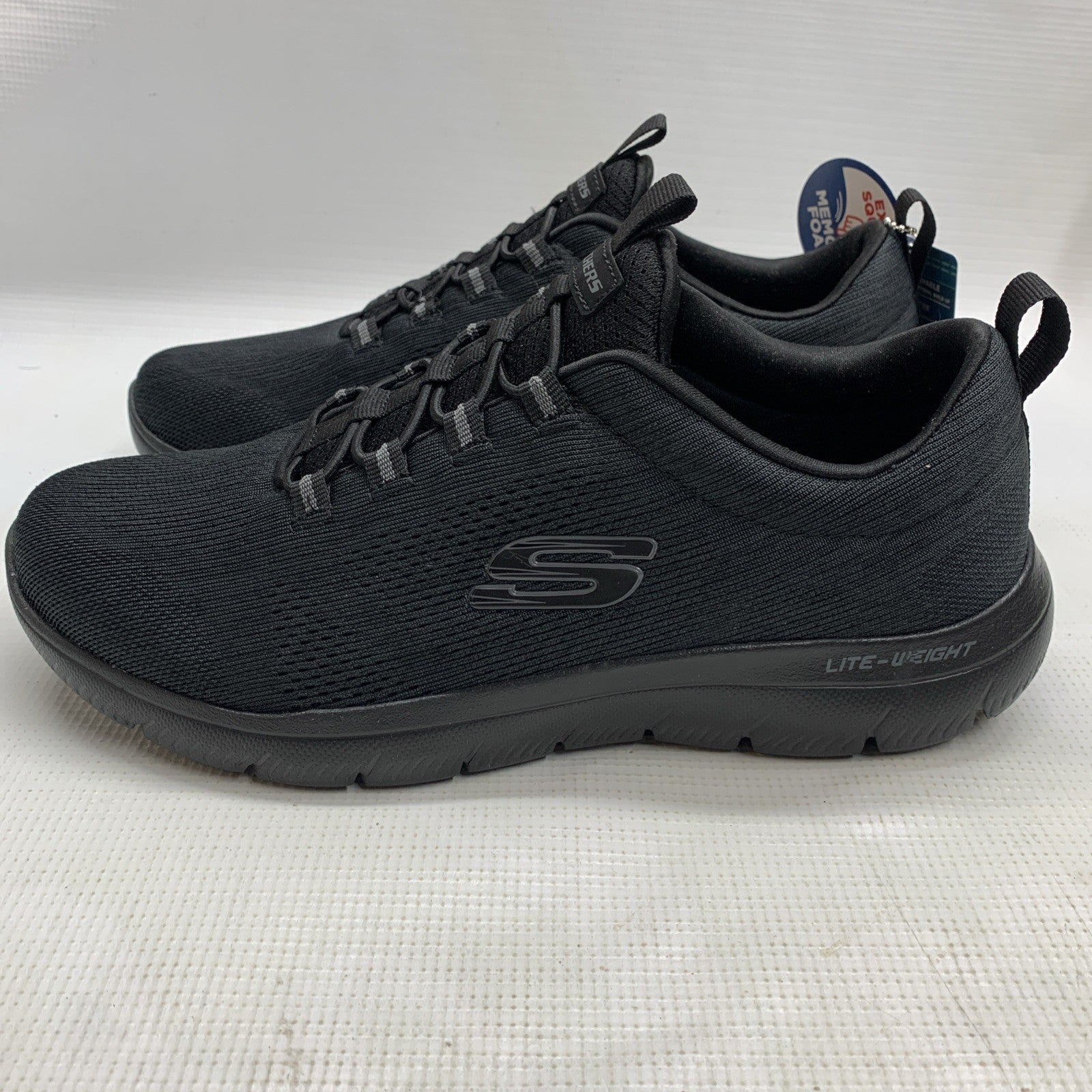 Skecher Summits-Louvin 232186/BBK Shoes Black Size 8 Slip-on Sneaker Lightweight