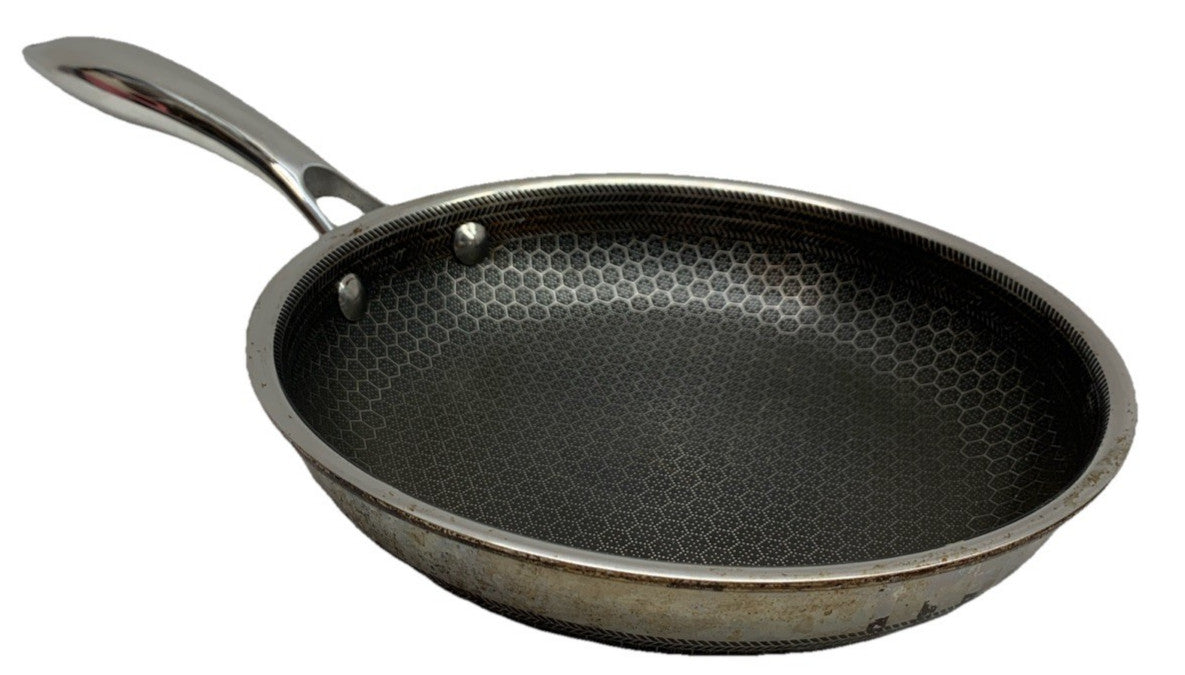 HexClad Hybrid 8in Cookware Frying Pan Dishwasher-safe with Cooking Lid - USED