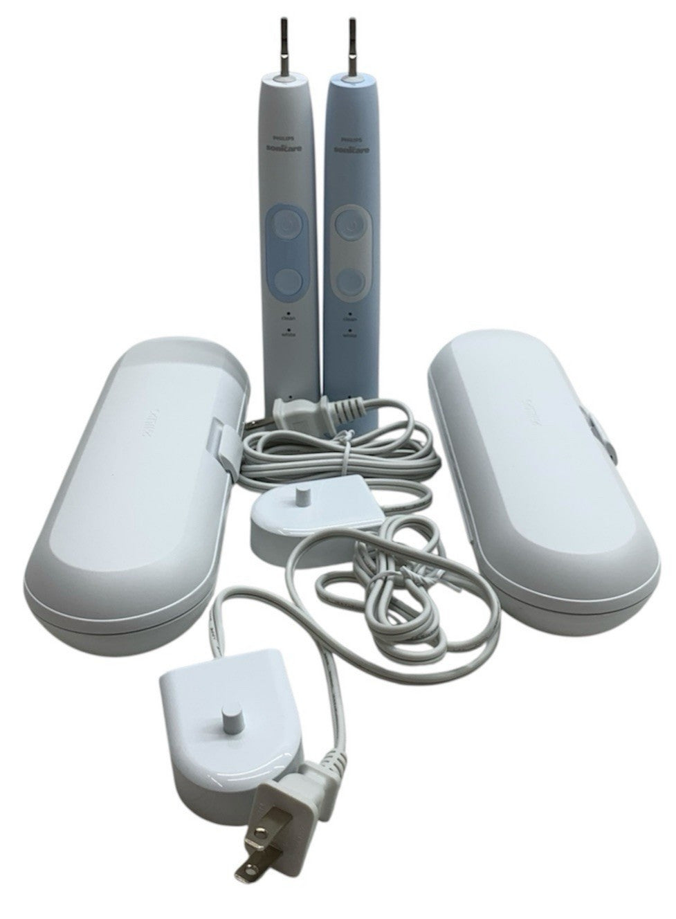 2 Philips Sonicare Optimal Clean Rechargeable Electric Toothbrush HX686P-HX686F