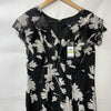Tommy Hilfiger Women's Chiffon Flutter Sleeve and Hem V-Neck Midi Dress Size 14