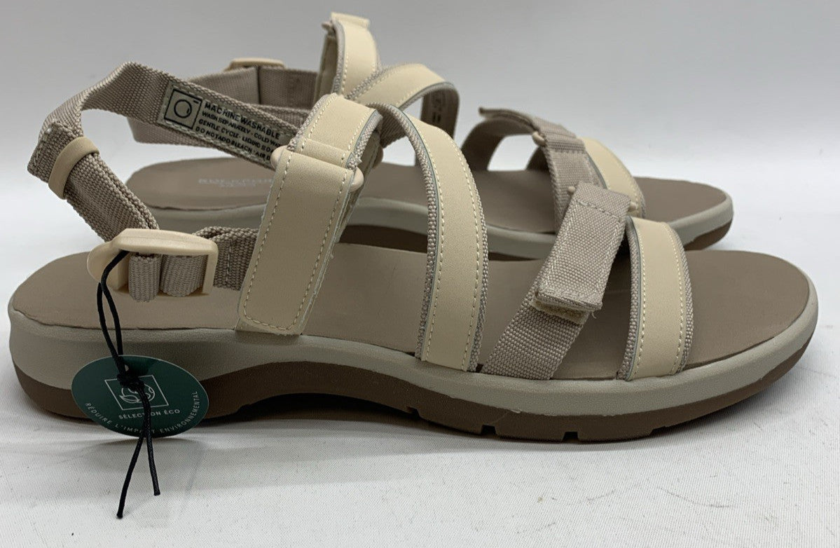 Rockport Trail Tech Sandals Women's 9.5 M Beige Vanilla Open Toe C18153 Buckle