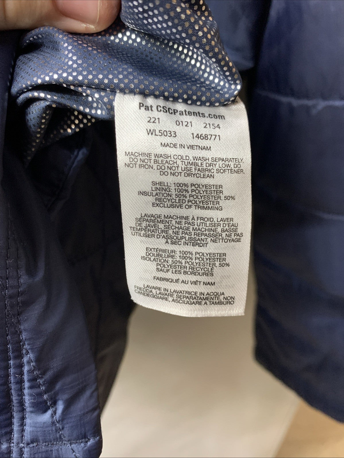 Columbia Women's Mighty Lite Hooded Jacket Nocturnal Medium Long Sleeve WL5033