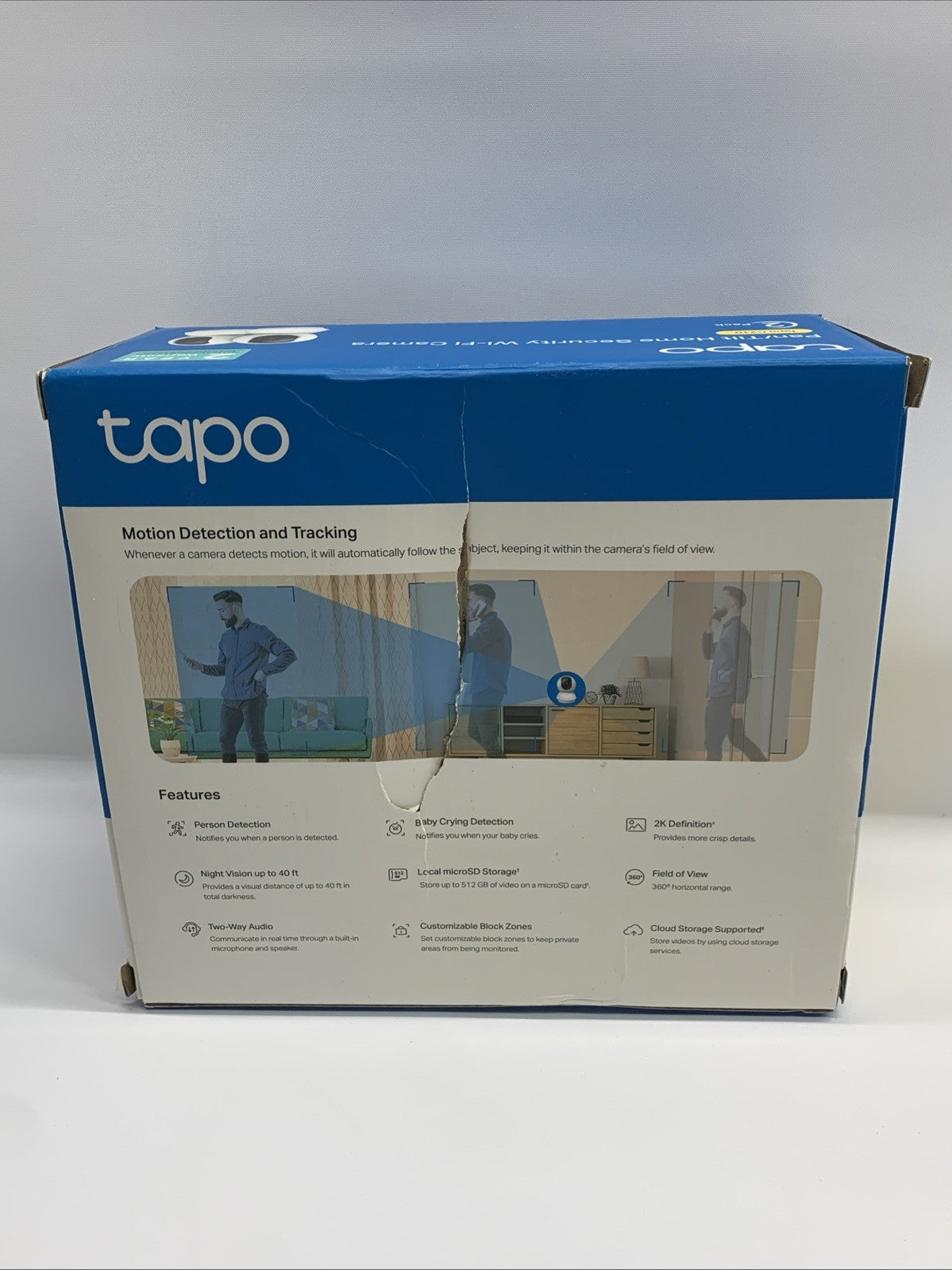Tapo C210P2 2K Pan/Tilt Security Camera Motion Detection 2-Way Audio Siren 2PK