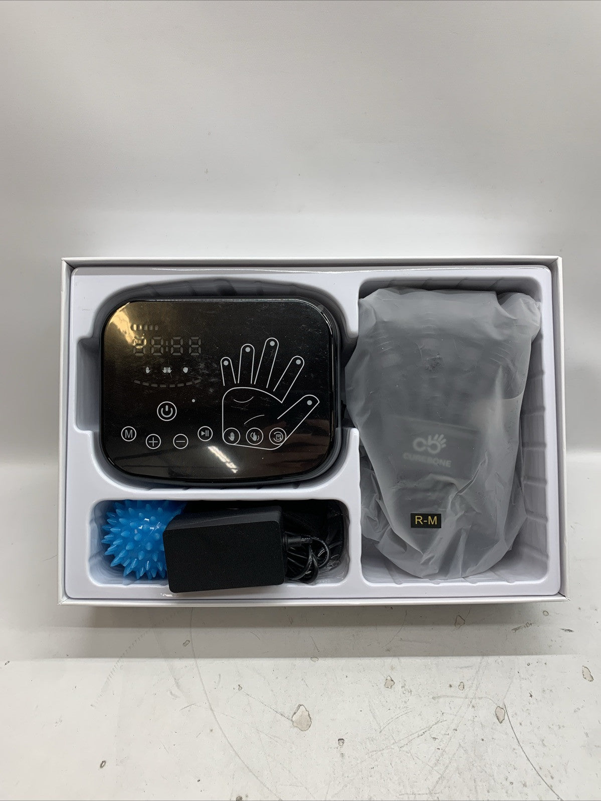 Curebone Rehabilitation Robot Glove Right Hand Medium Gray Finger Strengther