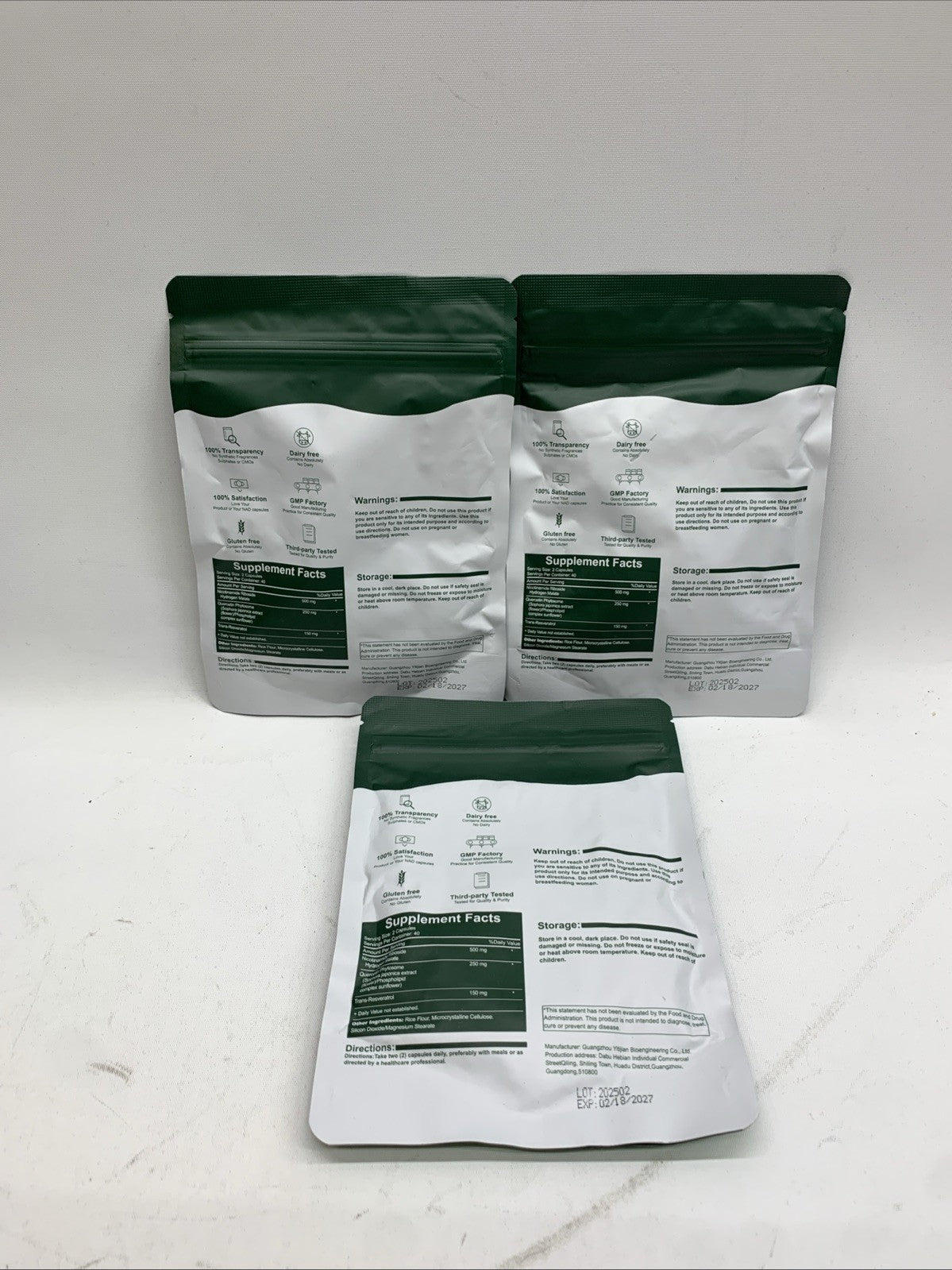 Liposomal Nicotinamide Riboside +Resveratrol 900mg 80 Capsule Supplement 3 Pack