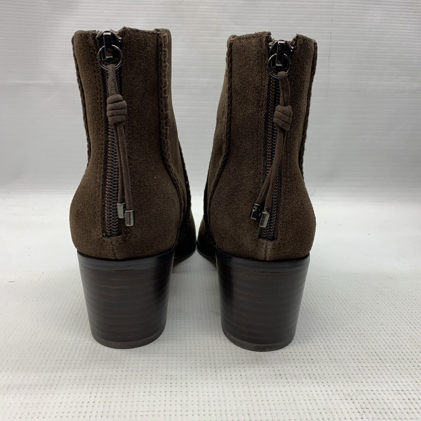 Sanctuary Women's Refine Ankle Boots Brown 552301 Size 7M Pull-on Block Heel