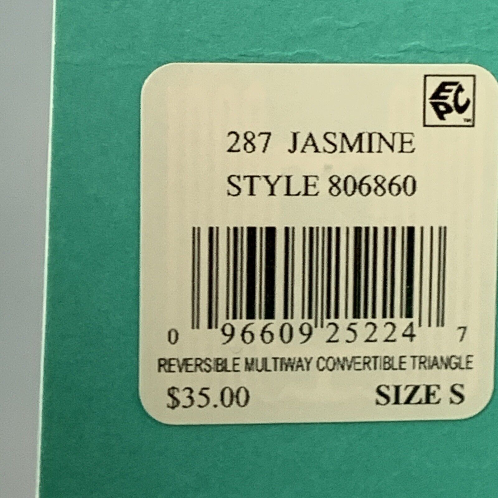 Sports Illustrated Women's Multiway Convertible Triangle Bikini Top Bra Size S