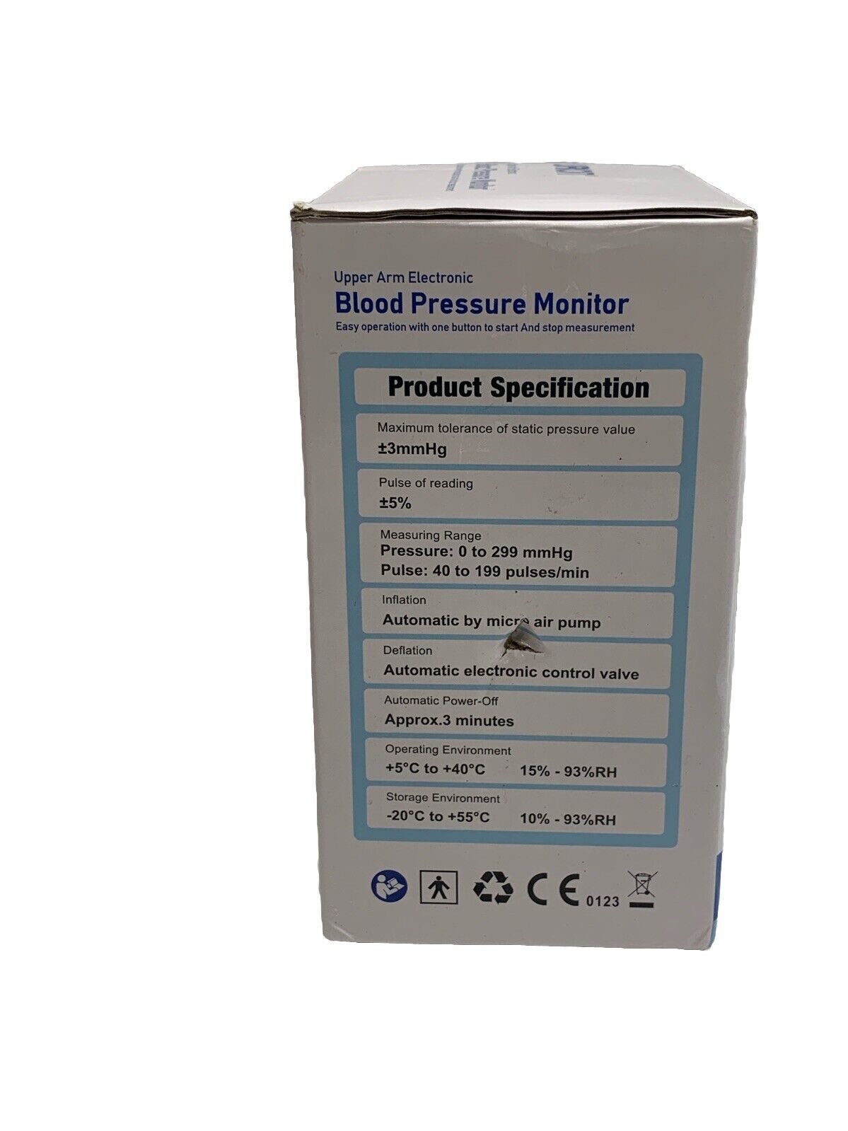 Urion Upper Arm Electronic Blood Pressure Monitor U81RH Large Screen Display