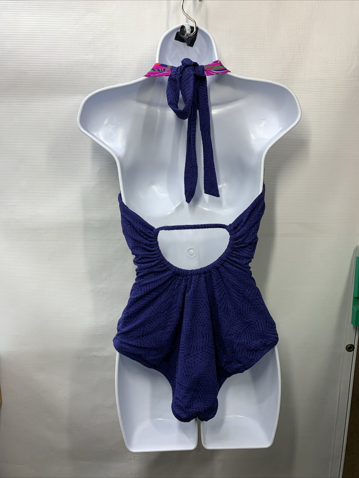 Trina Turk Women's Standard Daintree One Piece Swimsuit, Plunge Neck Size 12