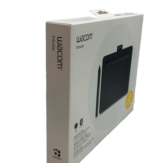 Wacom Intuos Small Wireless Graphics Tablet Black Portable for Teachers, Student