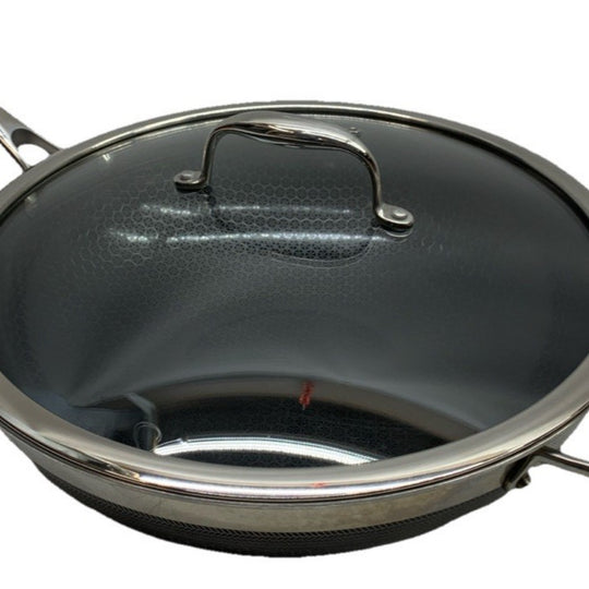 HexClad Hybrid Nonstick Cooking Wok 12