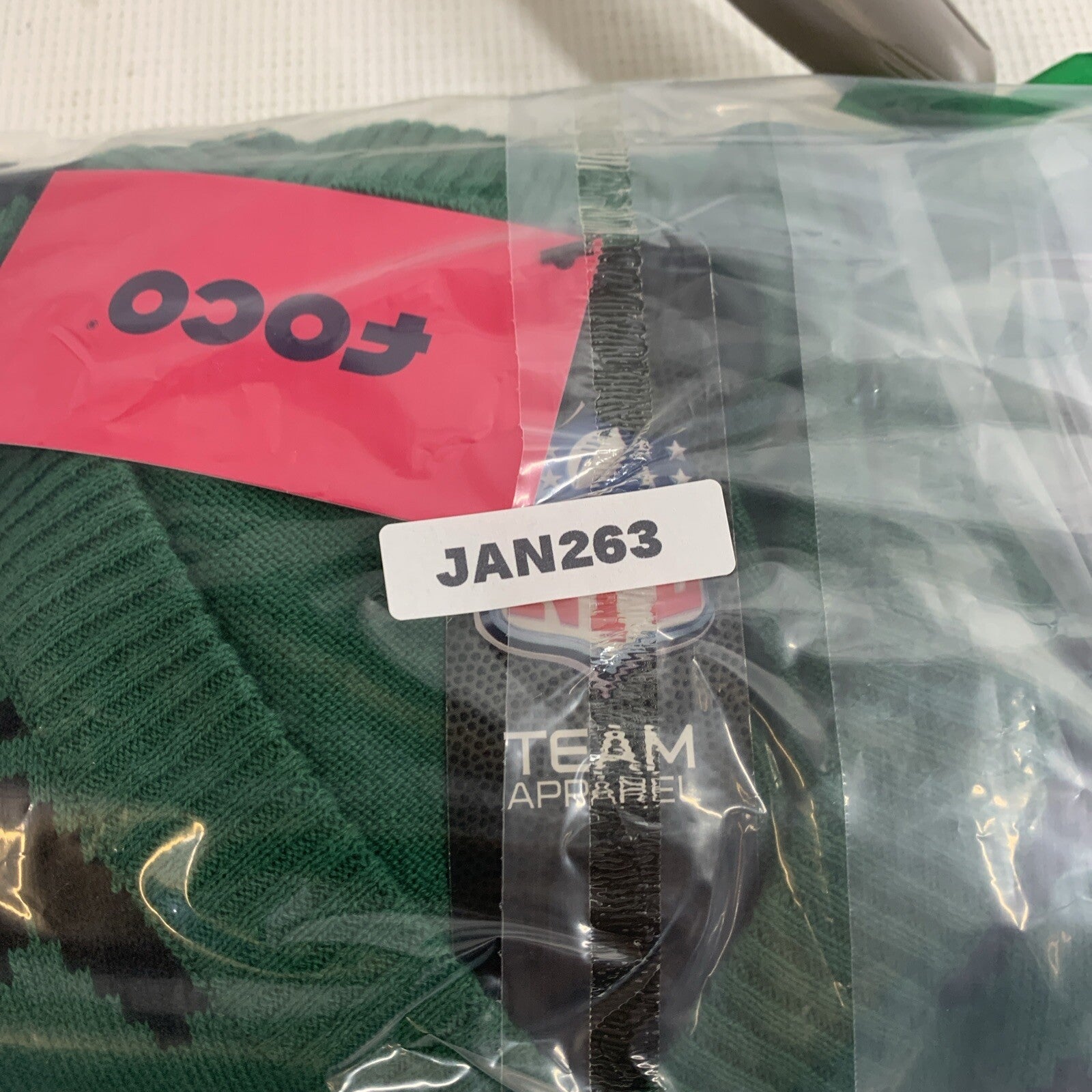 FOCO Women's Size Small New York Jets NFL Team Logo Ugly Holiday V-Neck Sweater