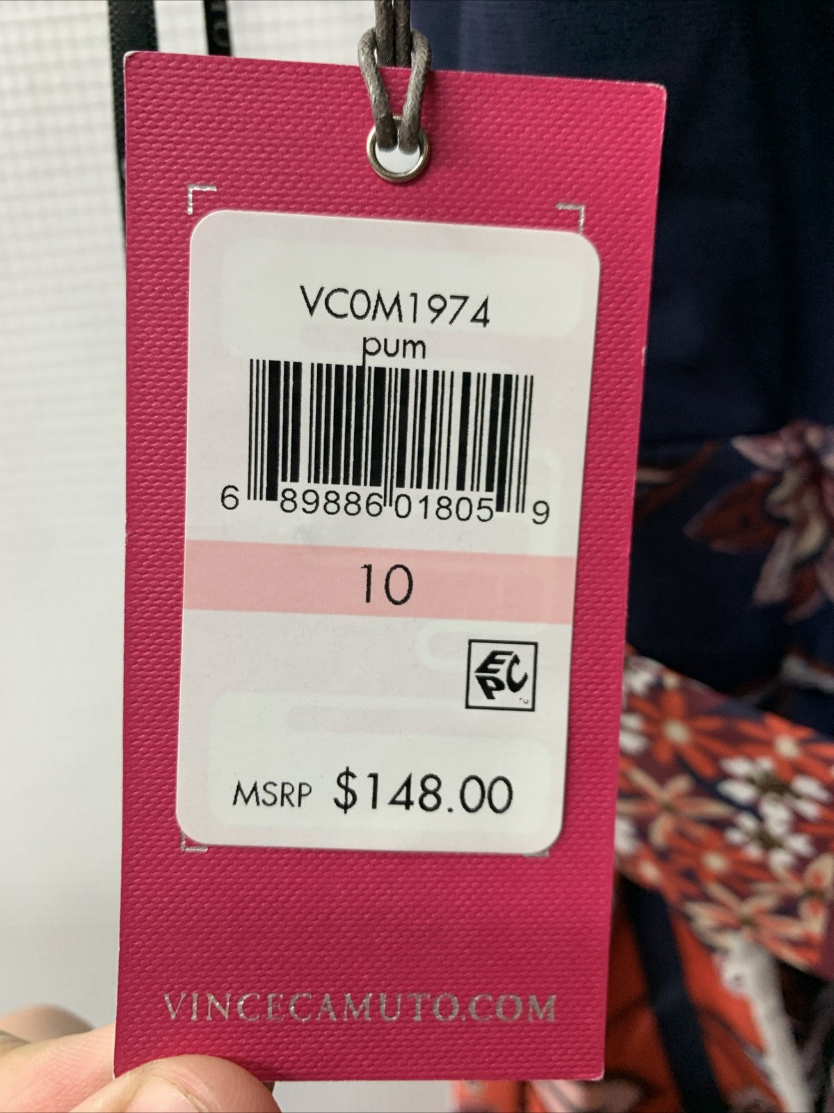 Vince Camuto Women's Hankerchief Hem Dress VC0M1974 Sleeveless Size 10 Flowy