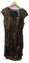 GRACE KARIN Sparkly Sequin Party Night Cocktail Dress for Women Size XL Gold