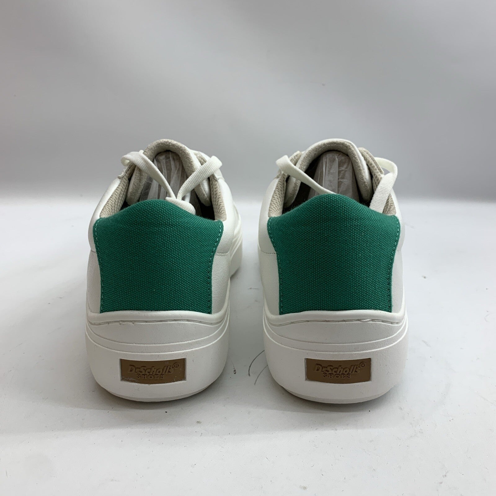 Dr. Scholl's Women Shoe Time Off Max Lace Up Sneaker White/Green Athletic Size 9