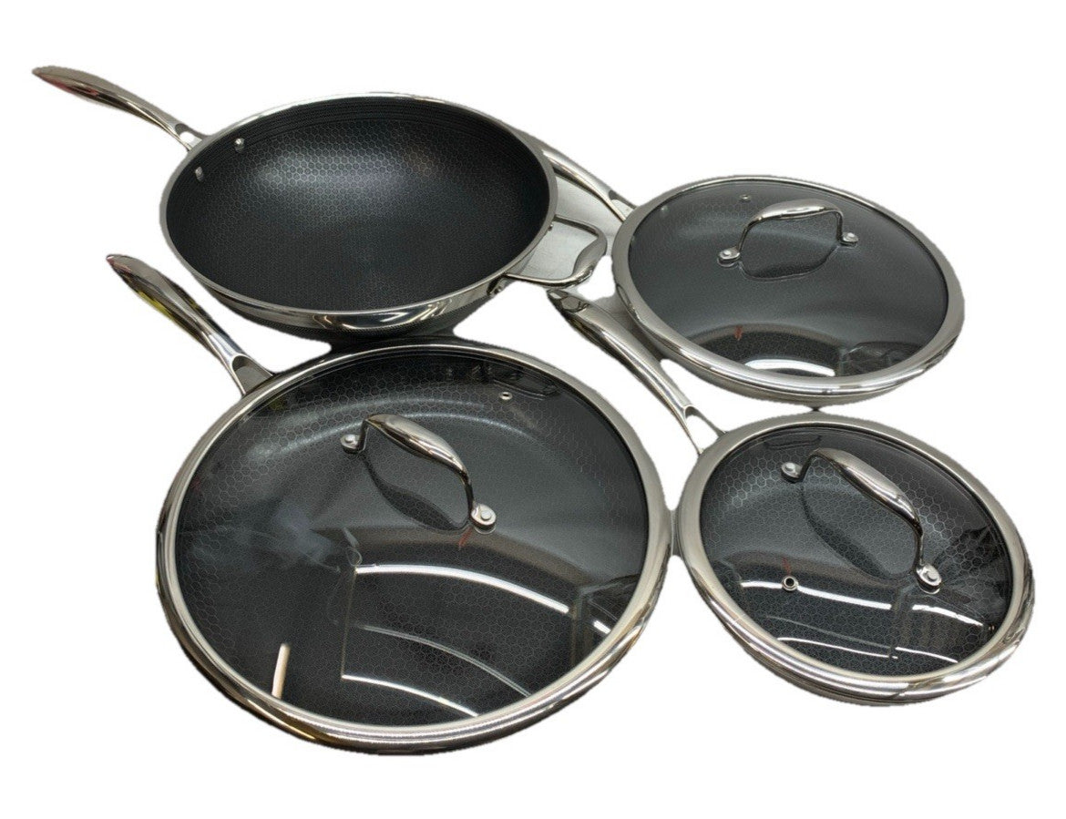 HexClad Hybrid Nonstick 7 Pc 8