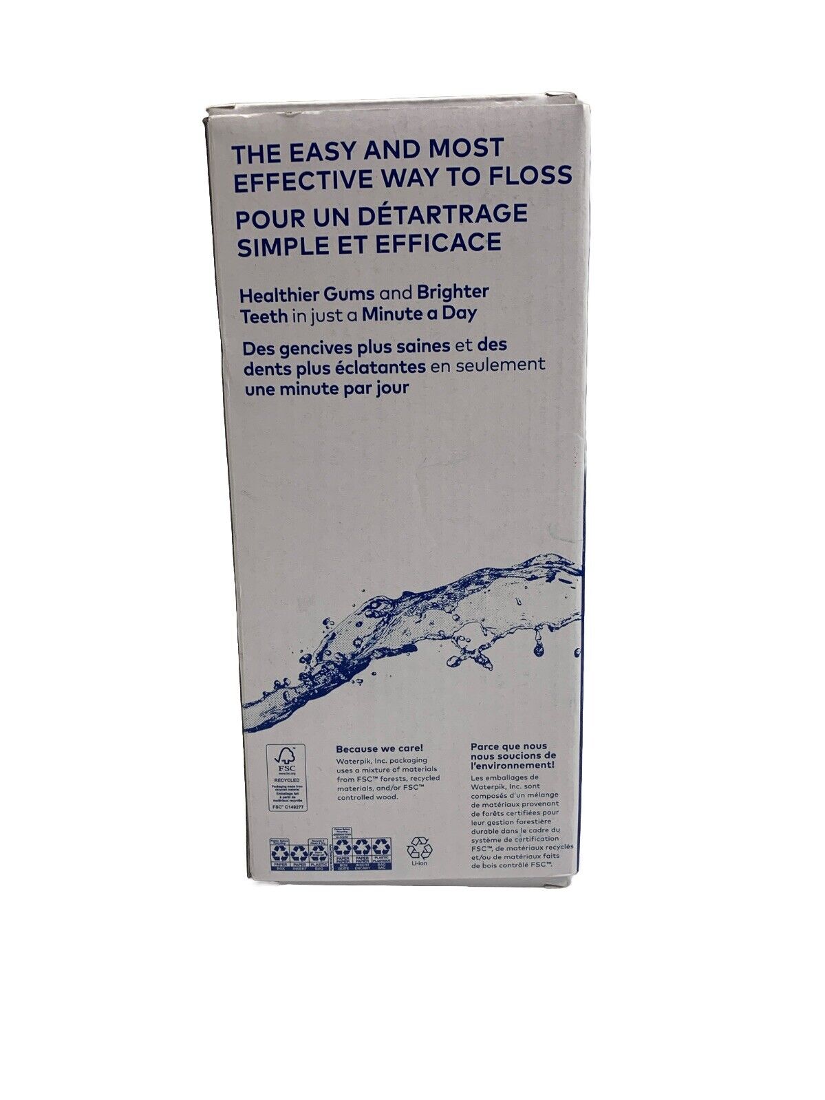 Waterpik Cordless Pulse Rechargeable Portable Water Flosser WF-20 Portable Blue
