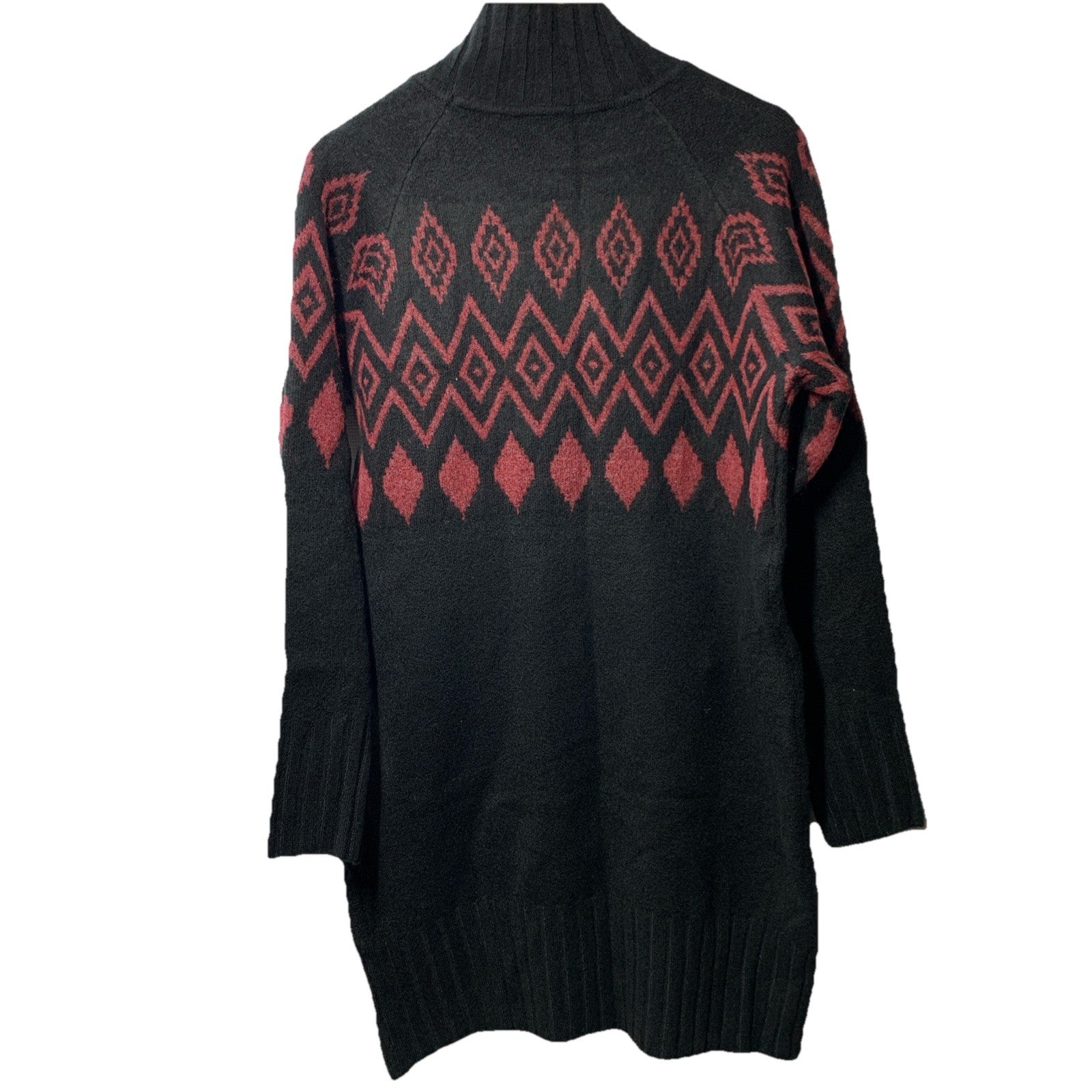 Buffalo David Bitton Women's Massima Ls Mock Neck Sweater Dress Black Medium