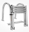 316 Stainless Steel 4 Step Marine Boat Folding Telescoping Ladder Yacht Ladder