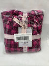 Pink Plaid Victorias Secret SleepwearFlannel Long Pajamas Set Plaid XXL Pull-on