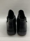 Clarks-Women's Cora Rouched Ankle Boot Black Leather-Size 8.5M Round Toe Casual