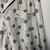 DKNY Long Sleeve Notch Shorty Sleeping PJ Set Gray Size medium with Pockets