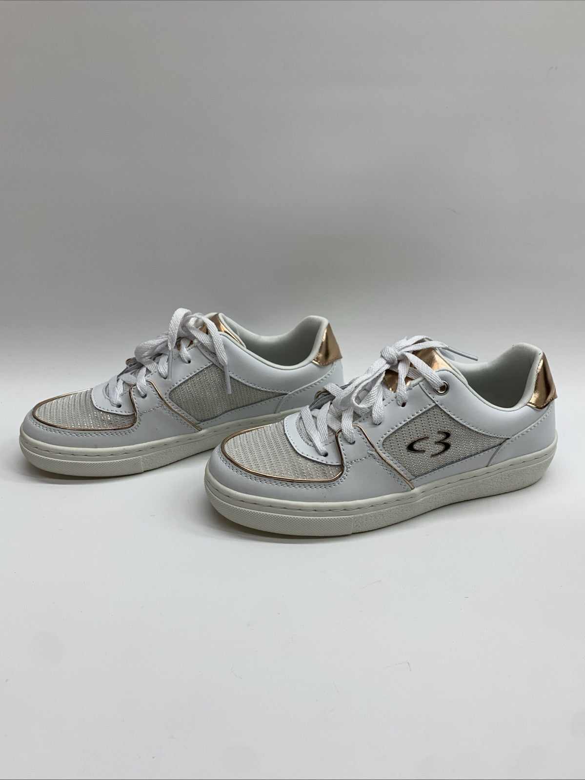 Concept 3 by Skechers Women's to Top it Off Lace-Sneaker White/Rose Good Sz 5.5