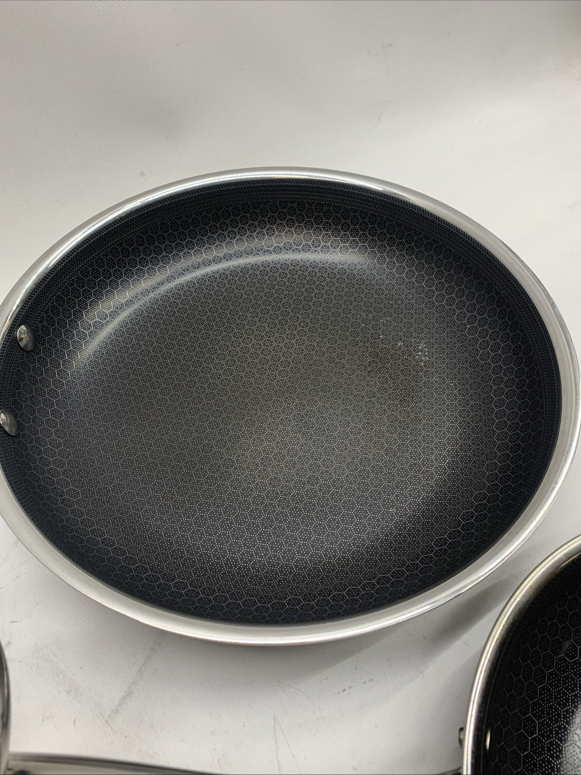 HexClad Hybrid 7-Piece  Nonstick Cookware Pan Set Cooking with Lid and wok USED