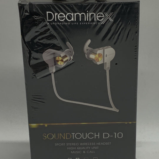 Dreaminex D-10 Wireless Earbud Sport Bluetooth Headphones Running Earphone White