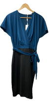 GRACE KARIN Women's Business Short Pencil Dress Size L Cocktail Party Blue/Black