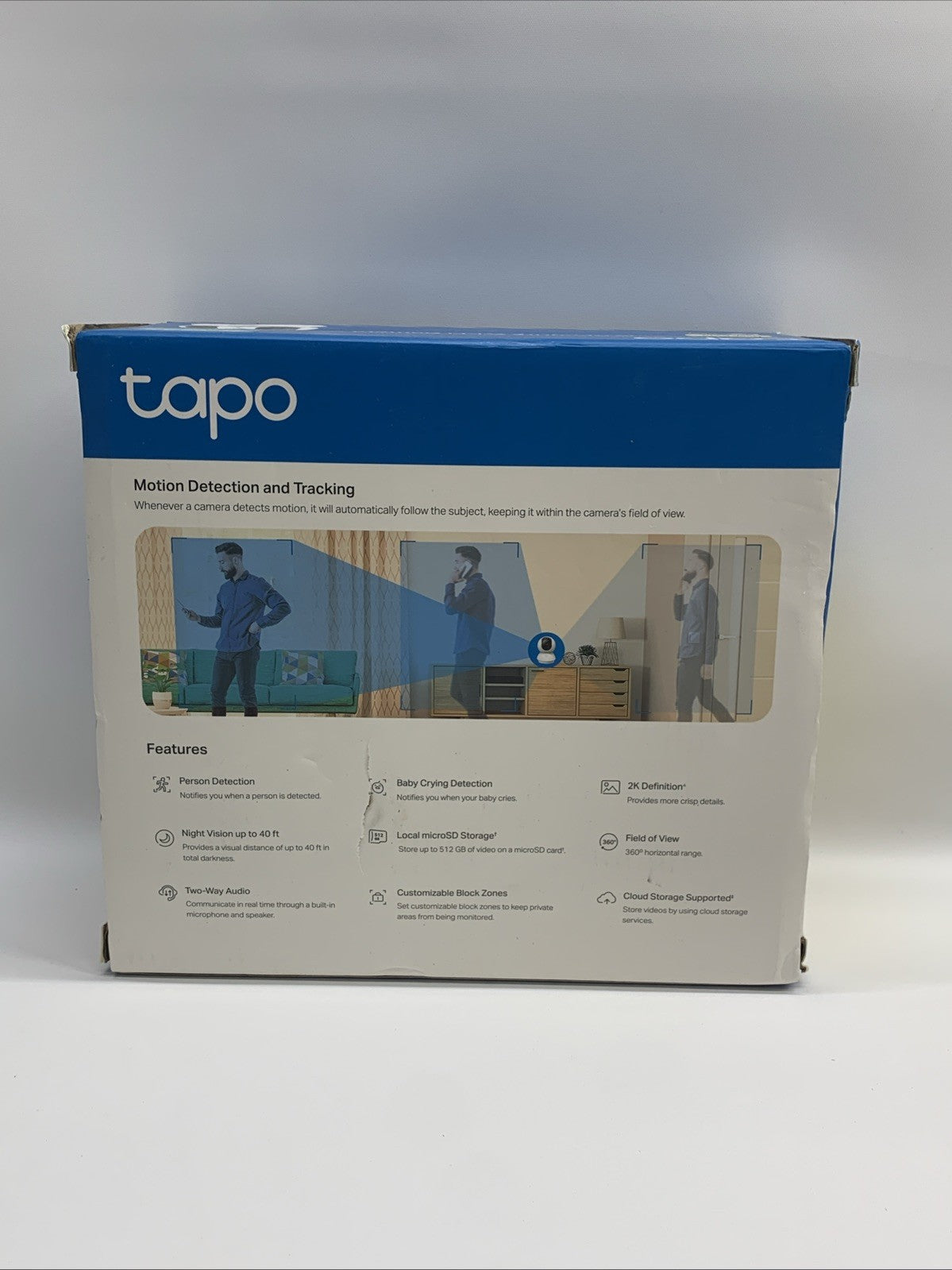 Tapo C210P2 Indoor 2K Pan/Tilt Security Camera 2-Way Audio Night Vision - 2 Pack