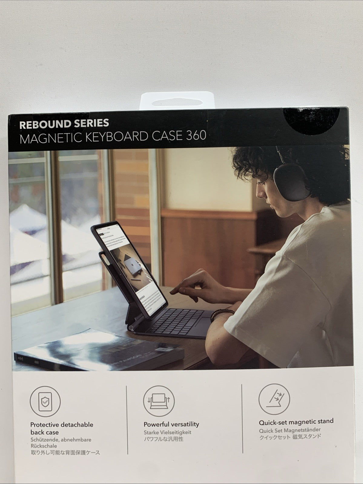 ESR Magnetic Keyboard Case 360 Rebound Series For iPad Air 11 Air 10.9, Pro 11