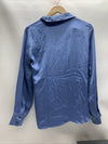 GRACE KARIN Women's Satin Silk Blouses Wrap V Neck Shirts Long Sleeve Size Small
