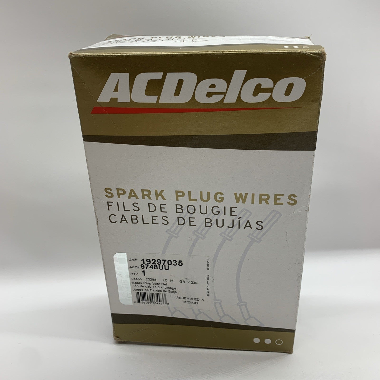AcDelco Spark Plug Wire Set 9748UU for Chevrolet GMC Cadillac Hummer Pontiac