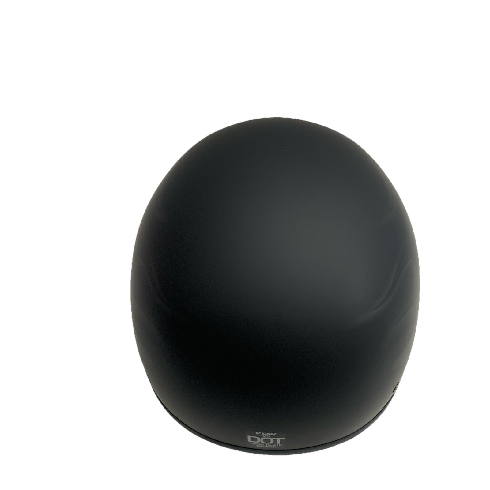 VCAN Cruiser Solid Flat Half Face Motorcycle Helmet Matte Black/Flame Large