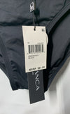 La Blanca Womens Island Goddess Banded Bikini Bottom Swimsuit Black Size 10