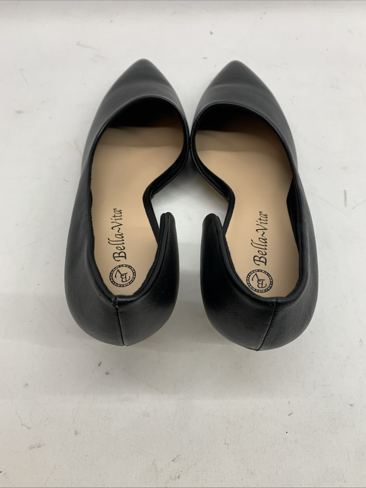 Bella Vita Women’s Quilla Pump Leather High Heel Sandal Black 51-1732 Size 9W