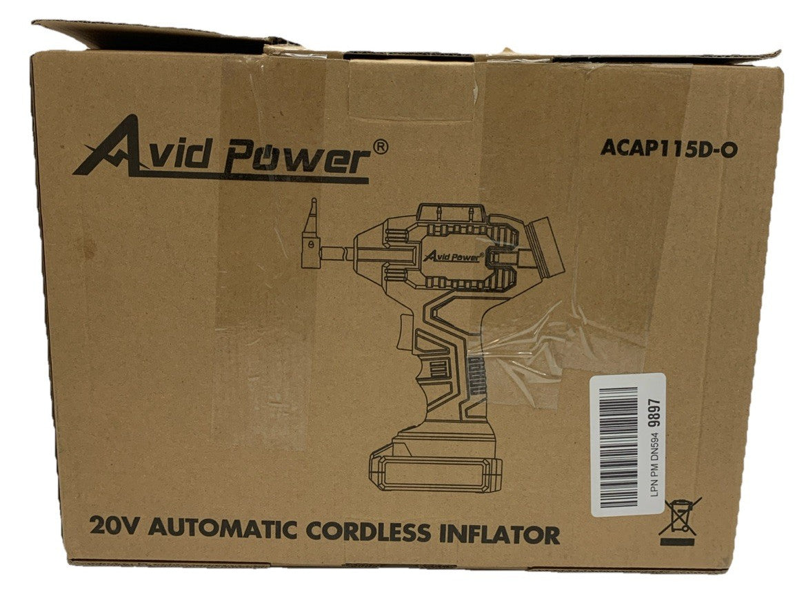 Tire Inflator Portable Air Compressor, 20V Cordless 12V DC Car Tire Pump 100 PSI