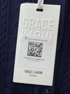 GRACE KARIN Women's Long Sleeve Button Up Shirt Cable Knit Cardigan Size 3XL