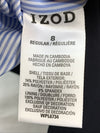 Izod Boys Husky Brass Button Navy Blazer Holidays Christmas Size 8 Long Sleeve