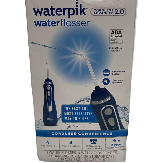 Waterpik Cordless Advanced 2.0 Water Flosser WP-583CD Ultra Quiet Lithium-ion