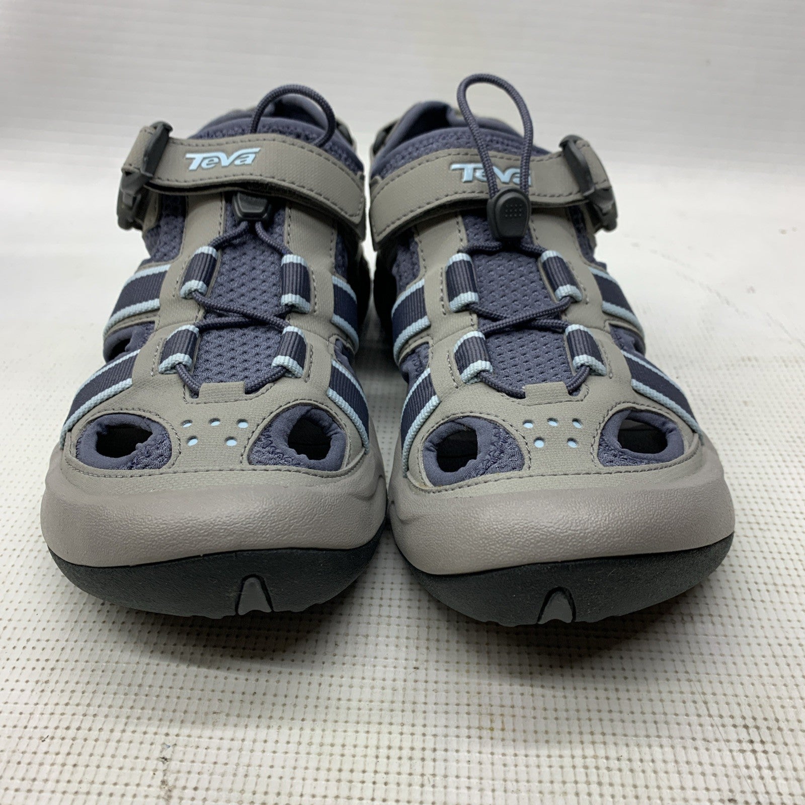 Teva 6154 Womens Omnium Hybrid Hiking Water Shoe Sandal Slate Hook & Loop Size 7