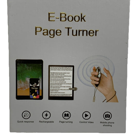 Kindle Page Turner Remote for Reading and eReaders Rechargeable Quick Response
