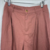 GRACE KARIN Wide Leg Pant for Women Cotton Linen Business Small Pink with Pocket