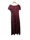Alex Evenings Long Rosette Mother of The Bride Dress 112788 Size 10 Short Sleeve