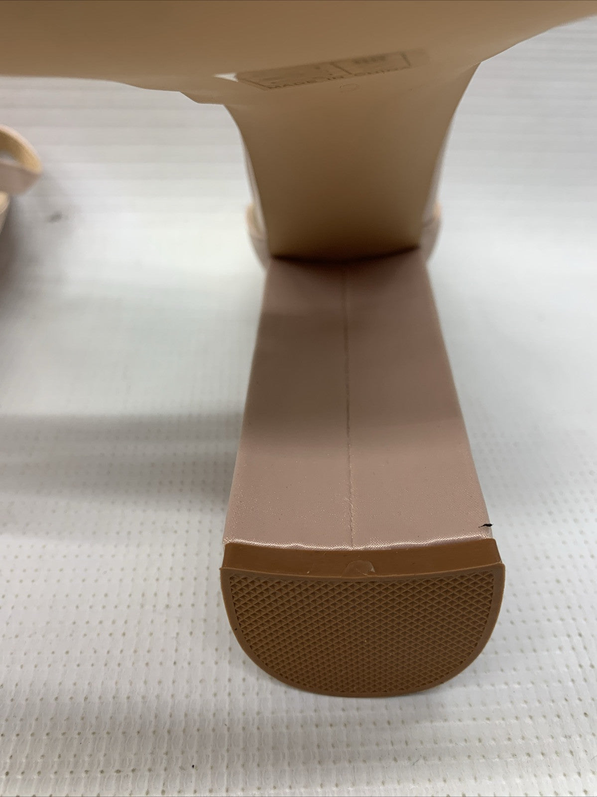 Vivianly Womens Platform Ankle Strap Open Toe Chunky Block High Heels Nude Sz 9