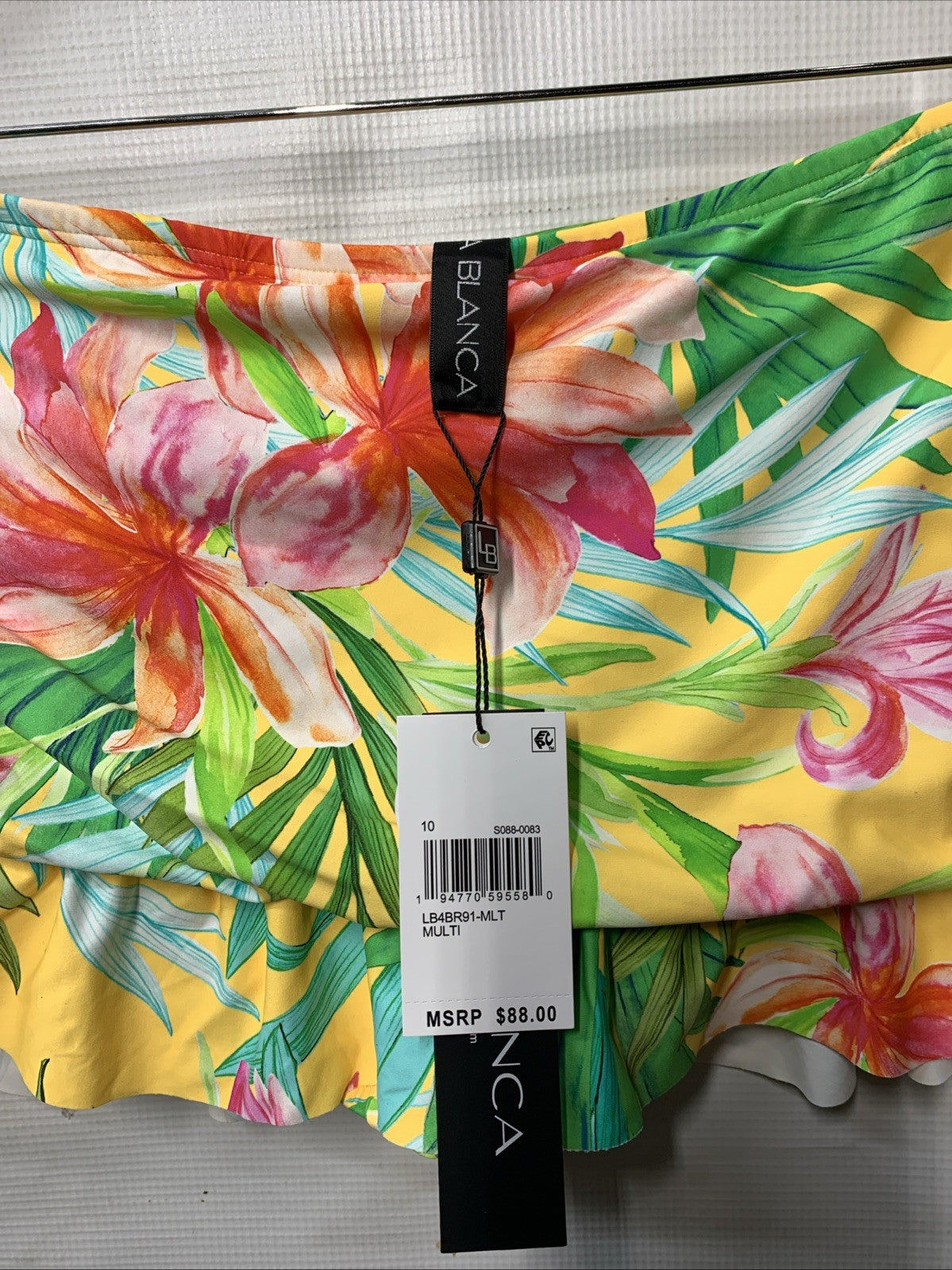 La Blanca Women's Skirted Hipster Bikini Swimsuit Bottom Swimwear Size 10 Floral