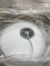 20 Inch Lantern Pendant Light, White Imitation Silk Lampshade, Bubble Pendant