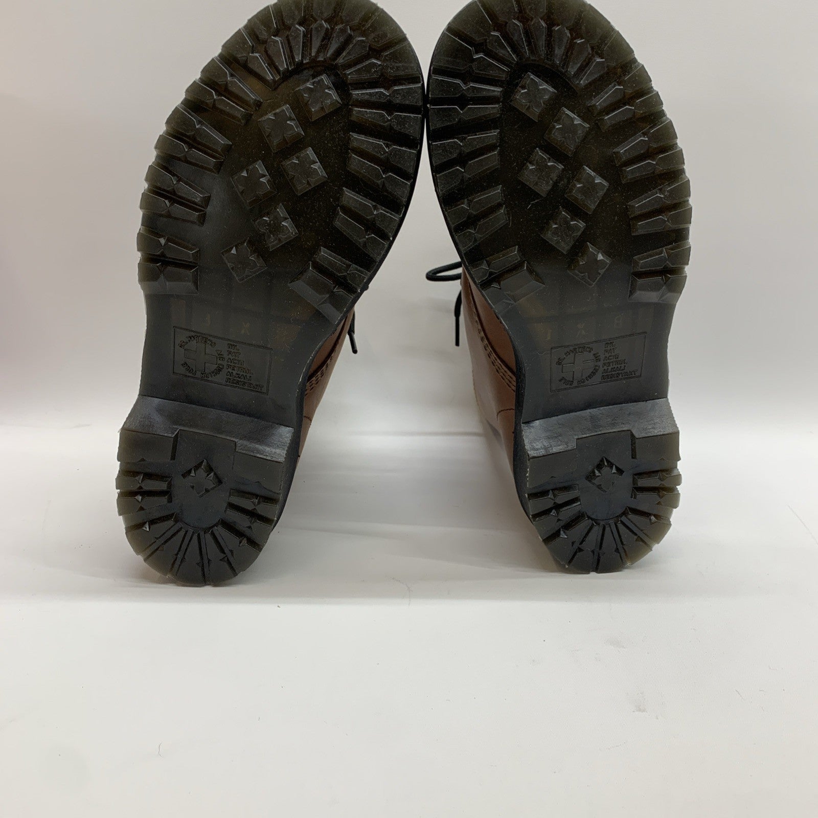 Dr Martens Air Wair Serena 1460 leather Faux fur lined Combat Boots Size 8 Lace