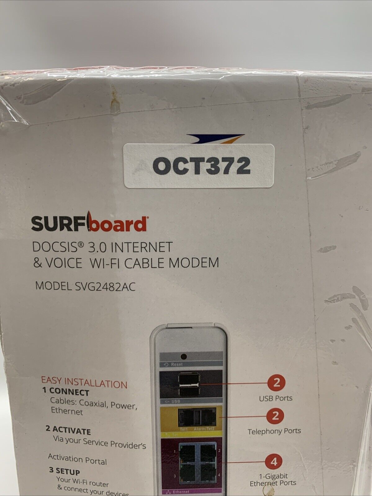 ARRIS Surfboard (24x8) DOCSIS 3.0 Cable Modem (SVG2482AC) HD & 4K Video Streamin